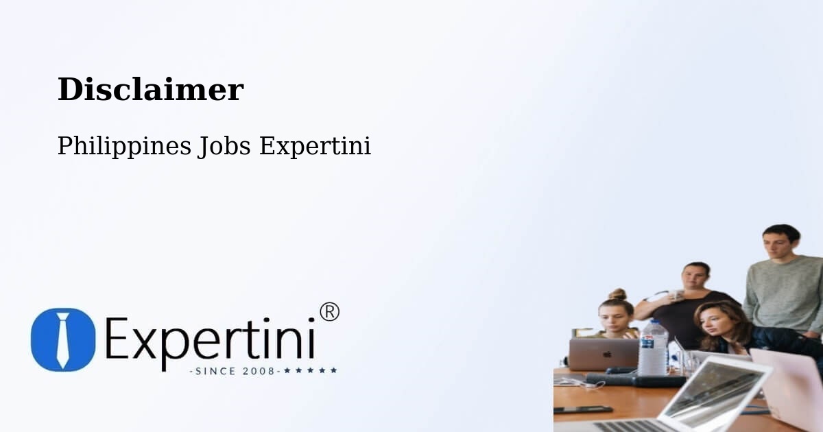 Disclaimer – Caba - Philippines Jobs Expertini
