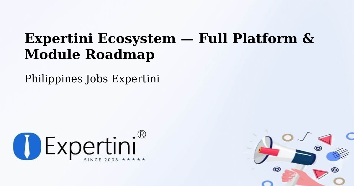 Expertini Ecosystem — Full Platform & Module Roadmap – Caba