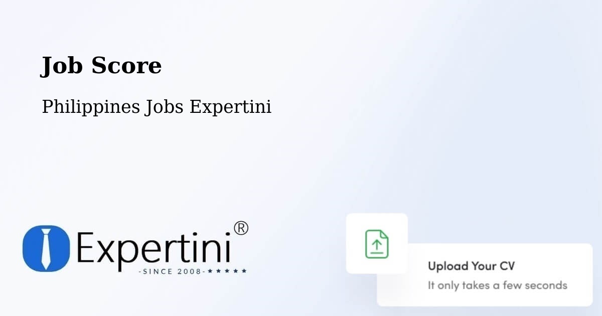 Job Score & Job Description Score Tool – Caba - Philippines Jobs Expertini