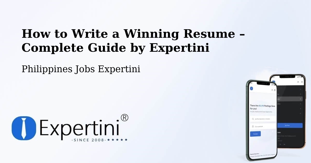 Resume Writing Guide for Job Seekers – Caba - Caba, Philippines Jobs Expertini
