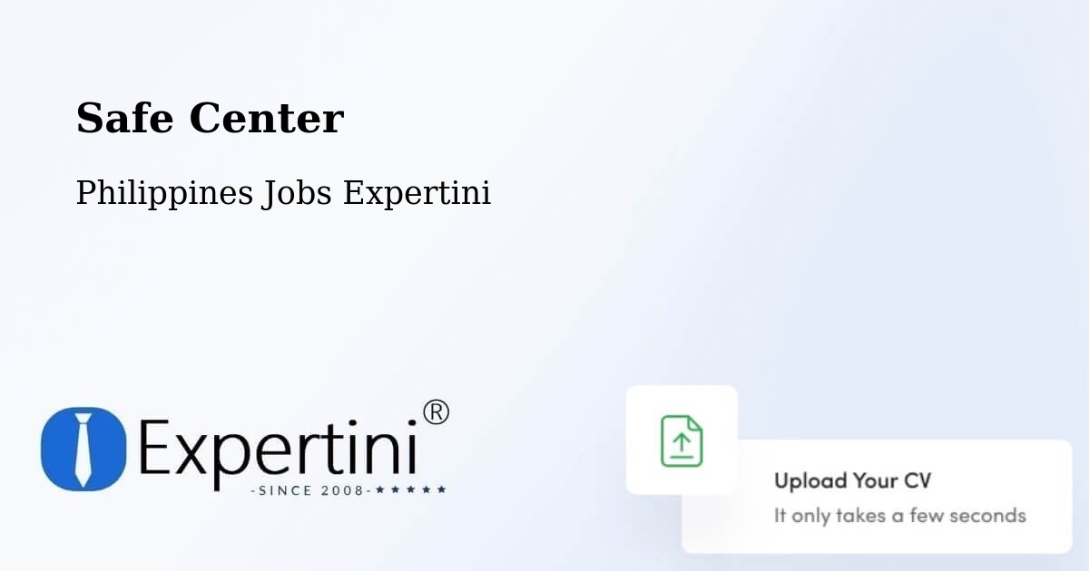 Safety Center – Caba - Philippines Jobs Expertini
