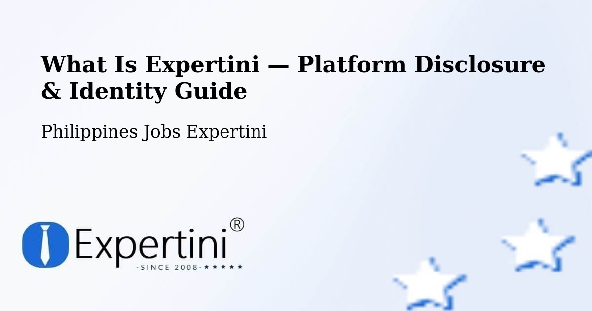What Is Expertini — Platform Disclosure & Identity Guide – Caba